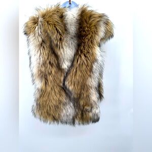 Furry  Gothic Twelfth Street Faux Fur Embellished Vest by Cynthia Vincent size S